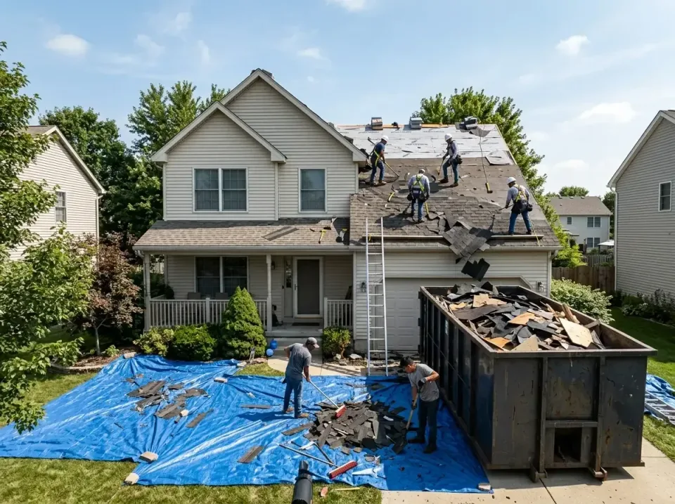 roof-replacement-debris-remova-004 — frequently asked questions, Cheapest Dumpster Rentals in Aviston, IL